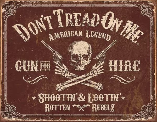 Tin Signs DTOM Gun for Hire TSN2007