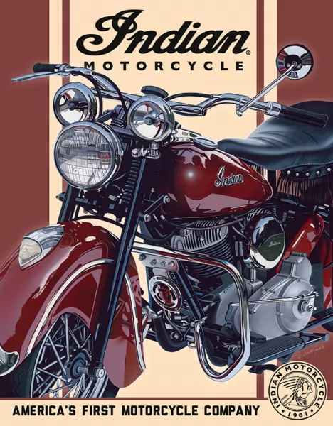 Tin Signs Indian 48 Chief Tin Sign TSN2009