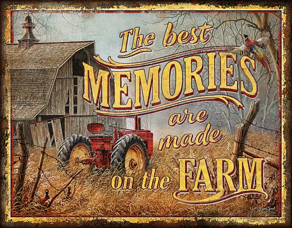 Tin Signs Farm Memories TSN2094