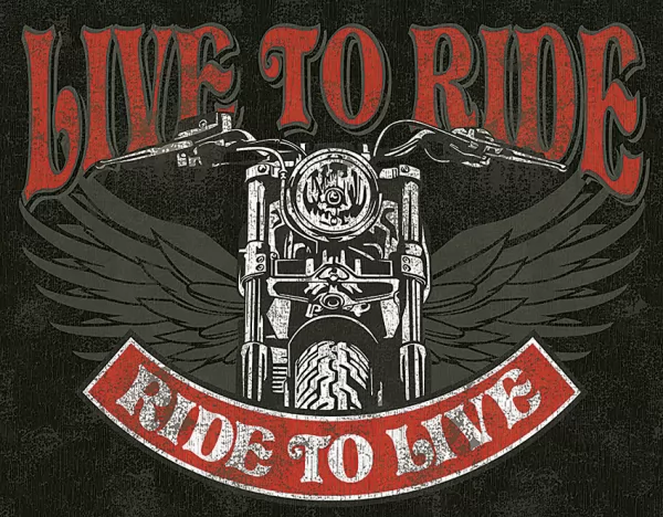 Tin Signs Live To Ride TSN2100