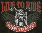 Tin Signs Live To Ride - TSN2100