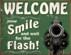 Tin Signs Smile For Flash - TSN2129
