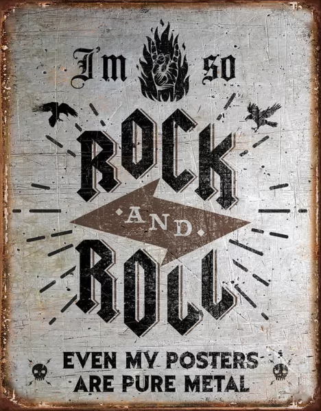 Tin Signs Rock N Roll Sign TSN2171
