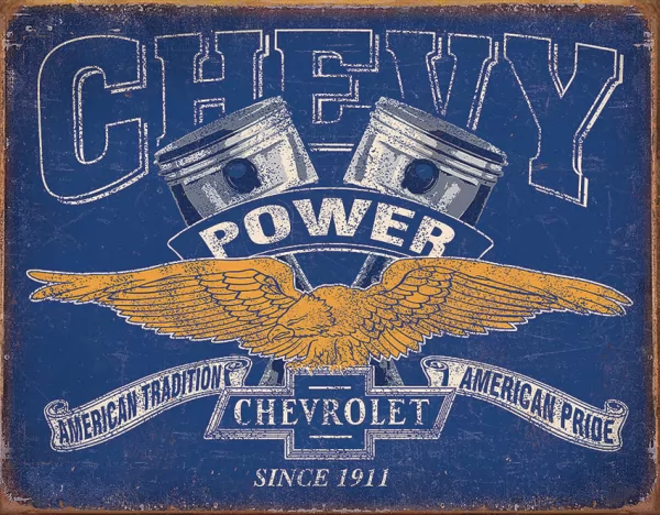 Tin Signs Chevy Power TSN2199