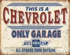 Tin Signs Chevy Only Garage - TSN2200