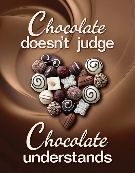 Tin Signs Chocolate Understands Sign TSN2269
