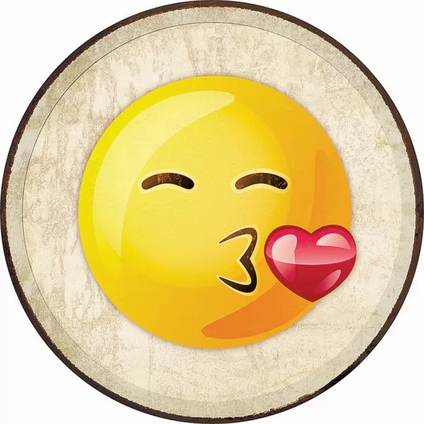 Tin Signs Emoji Kiss Sign TSN2270