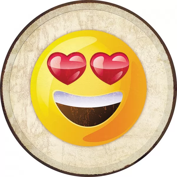 Tin Signs Emoji Love Eyes Sign TSN2272