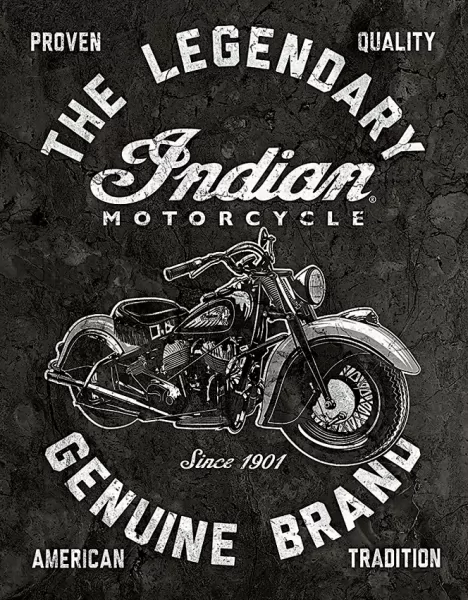 Tin Signs Legendary Indian Motorcycle TSN2300
