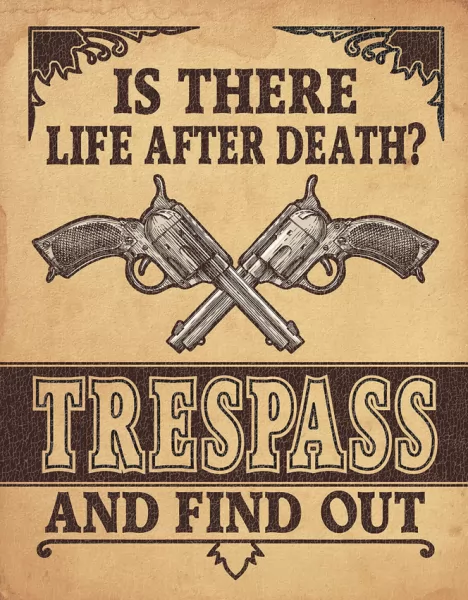 Tin Signs Trespass Sign TSN2347