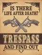 Tin Signs Trespass Sign - TSN2347