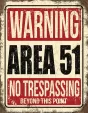 Tin Signs Area 51 No Trespassing - TSN2375
