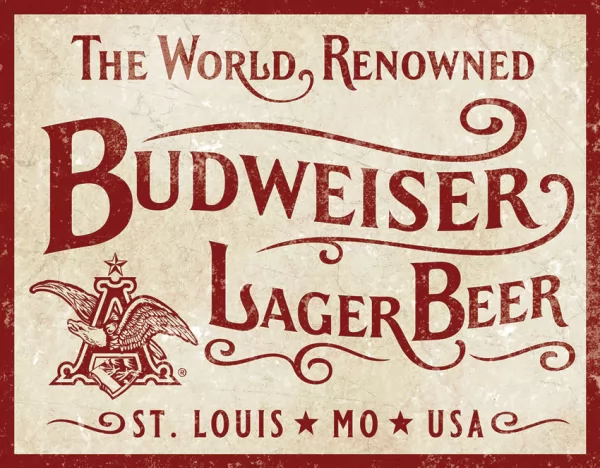 Tin Signs Budweiser World Renown TSN2385
