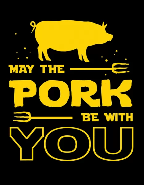 Tin Signs Pork Be With You Sign TSN2407
