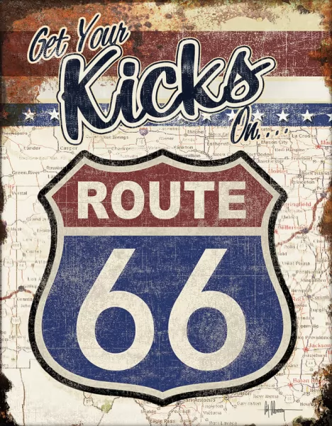 Tin Signs Your Kicks Route 66 Sign TSN2411