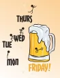 Tin Signs Monday Thru Friday - TSN2422