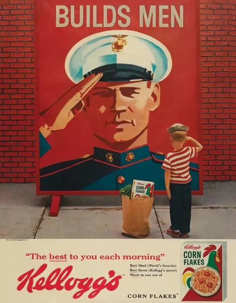 Tin Signs Kelloggs Builds Men TSN2435