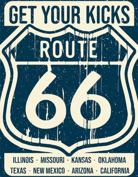 Tin Signs Get Your Kicks TSN2436