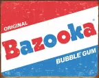Tin Signs Bazooka Bubble Gum - TSN2450