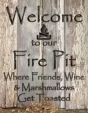 Tin Signs Fire Pit - TSN2455