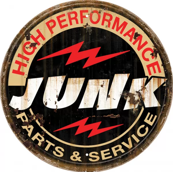Tin Signs Junk P&S Round Tin Sign TSN2463