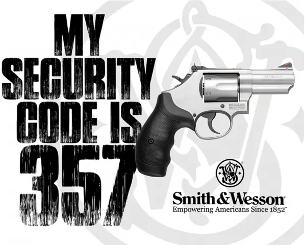 Tin Signs S&W Security Code 357 TSN2480