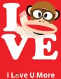Tin Signs Paul Frank Love Monkey - TSN2483