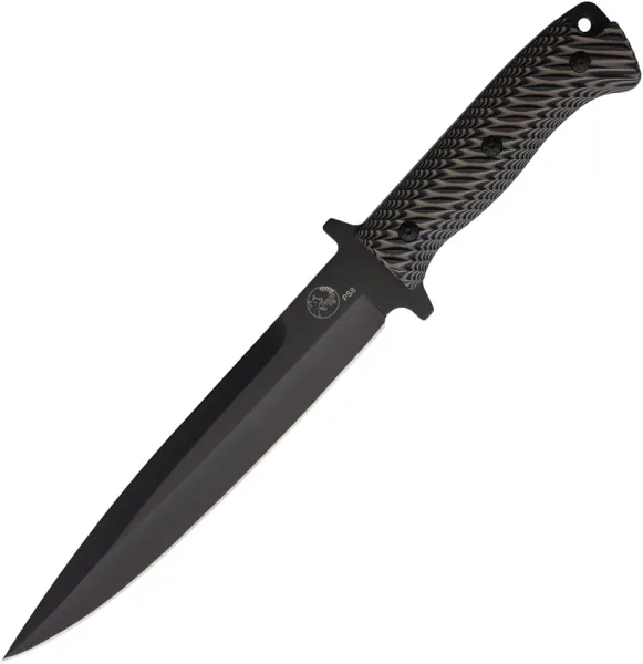 Tassie Tiger Knives P8 Pig Sticker Gray TTKBP8