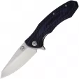 Tassie Tiger Knives FB Linerlock Black/Blue - TTKRT93FBB