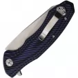 Tassie Tiger Knives FB Linerlock Black-Blue TTKRT93FBB