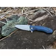 Tassie Tiger Knives FB Linerlock Black-Blue TTKRT93FBB