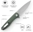 TRIVISA Hummingbird Linerlock Mic TVJM07GM14 TRIVISA Hummingbird Linerlock Mic TVJM07GM14
