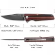 TRIVISA Orion Linerlock Black-Red TVTY01RBDG