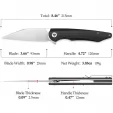 TRIVISA Lynx Linerlock Black TVTY02G14