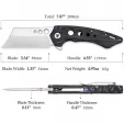 TRIVISA Mensae Linerlock Black-Blue TVTY04BB154G