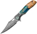TRIVISA Apus-07 Linerlock Damascus - TVYZ02LRWD