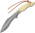 TRIVISA Lepus-02 Linerlock Damascus - TVYZ03WBD
