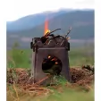 Uberleben Stoker Stove Titanium UBSTTI