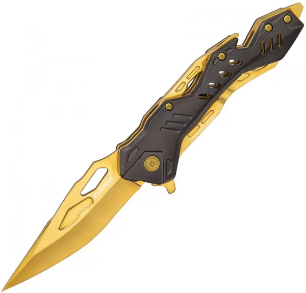 United Cutlery Rampage Linerlock A-O Gold knives UC3306