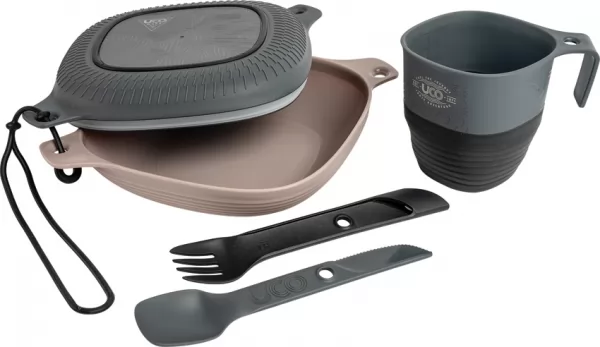 UCO Six Piece Mess Kit Black-Gray outdoor products UCO00372