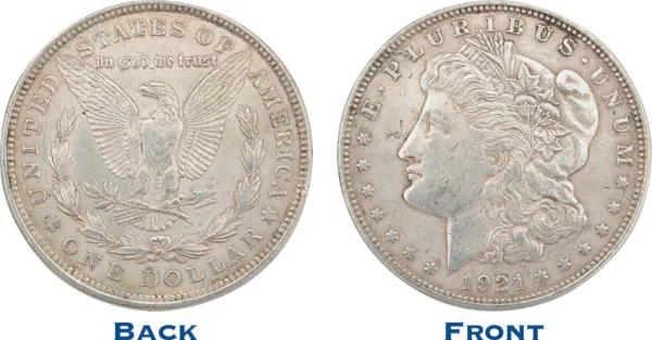 Silver Dollars 1921 Morgan Silver Dollar Knives USA2