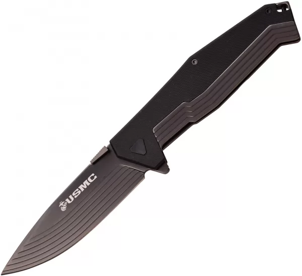 USMC Framelock A-O Black knives USM3002BK