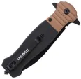 USMC Linerlock Blk-Tan G10 knives USM3011G10