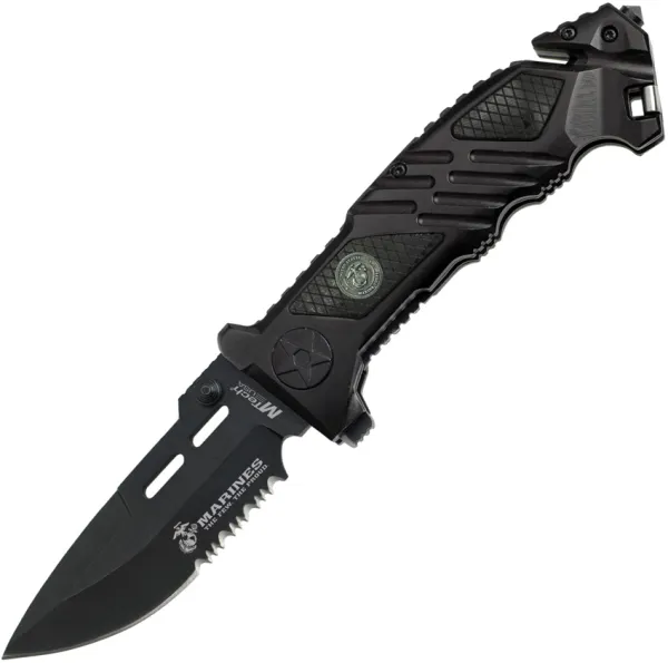 USMC Rescue Linerlock A-O knives USMA1023BK