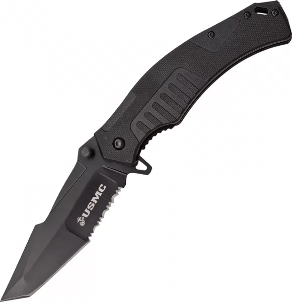 USMC Fortress Linerlock A-O knives USMA1046BK