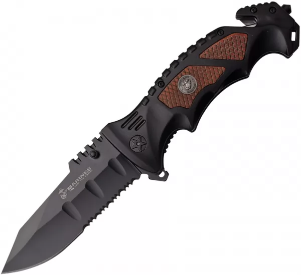 USMC USMC Linerlock A-O Brown knives USMA1048BW