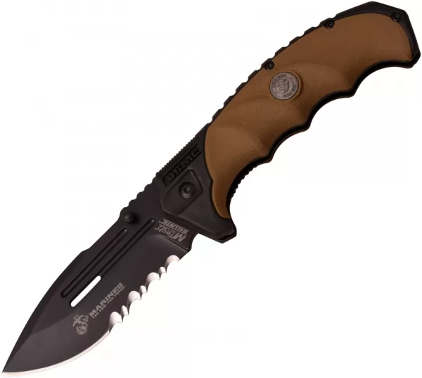 USMC USMC Linerlock A-O Tan knives USMA1053TN