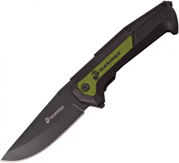 USMC USMC Linerlock A-O Green knives USMA1055GN