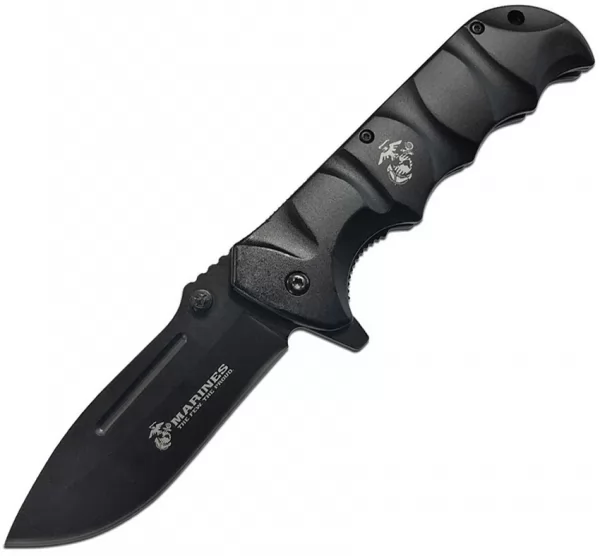 USMC USMC Linerlock A-O Black knives USMA1059BK