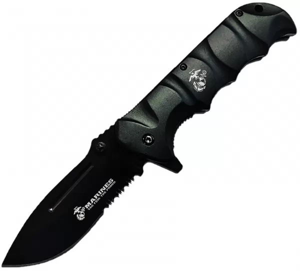 USMC USMC Linerlock A-O Black knives USMA1059BKS